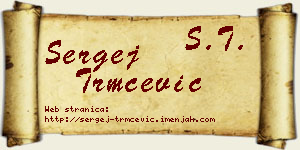 Sergej Trmčević vizit kartica